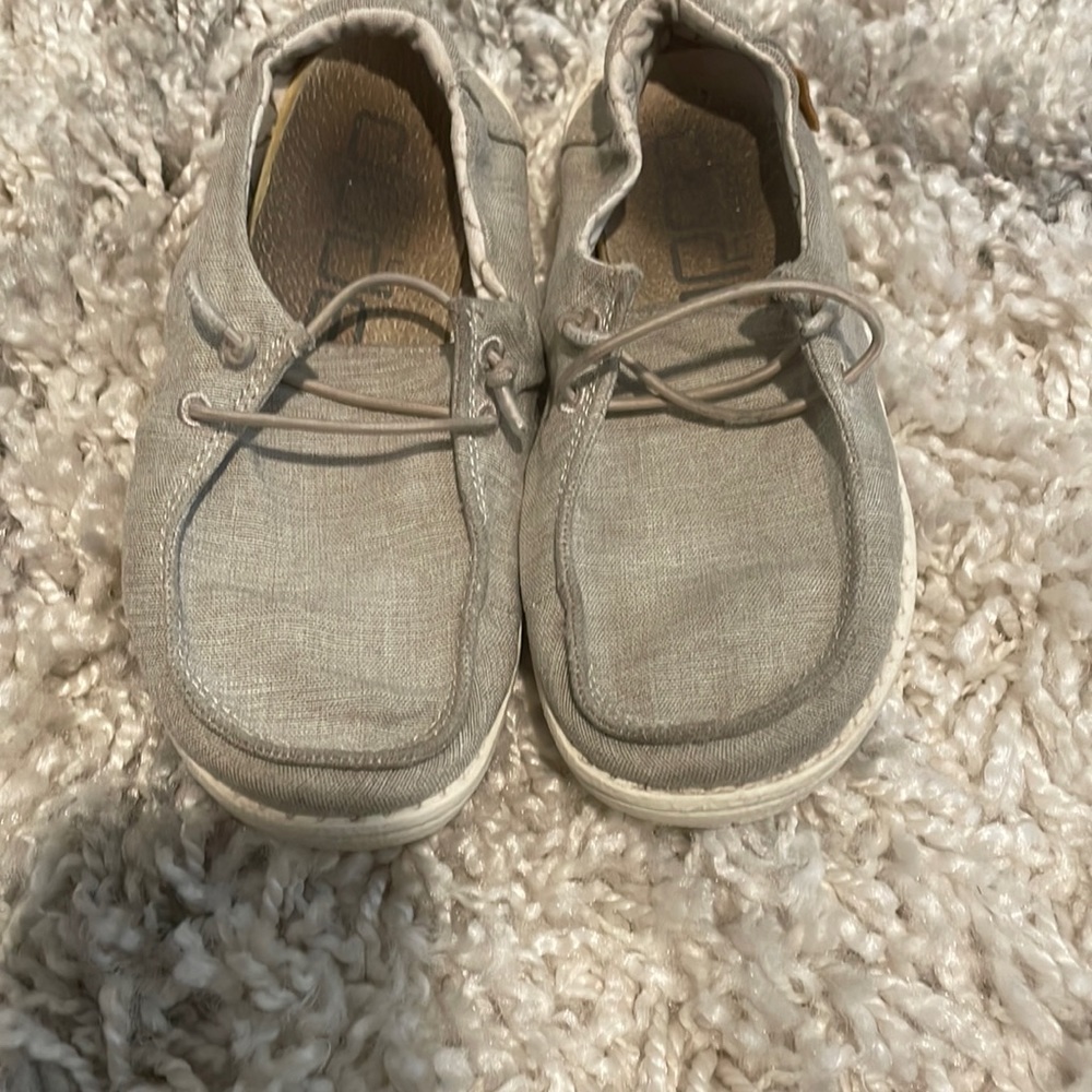 Khaki girl hey dudes slip on shoes